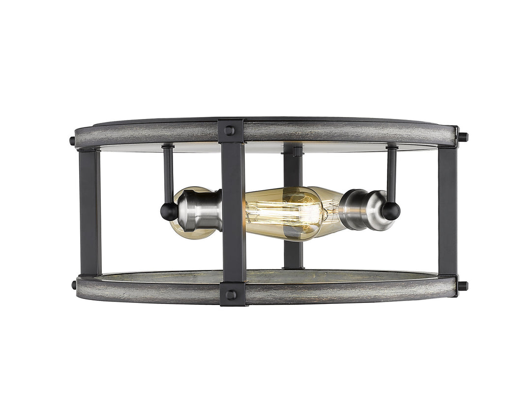 Z-Lite Kirkland 472F3R-ABB Ceiling Light - Ashen Barnboard