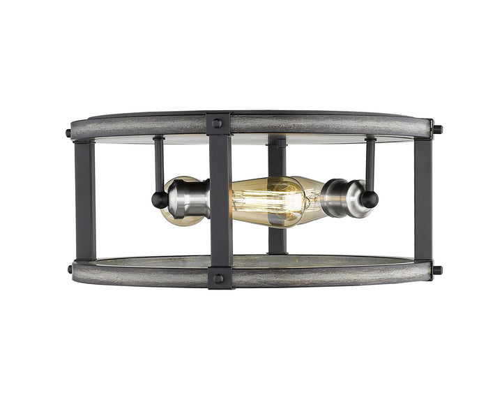 Z-Lite Kirkland 472F3R-ABB Ceiling Light - Ashen Barnboard