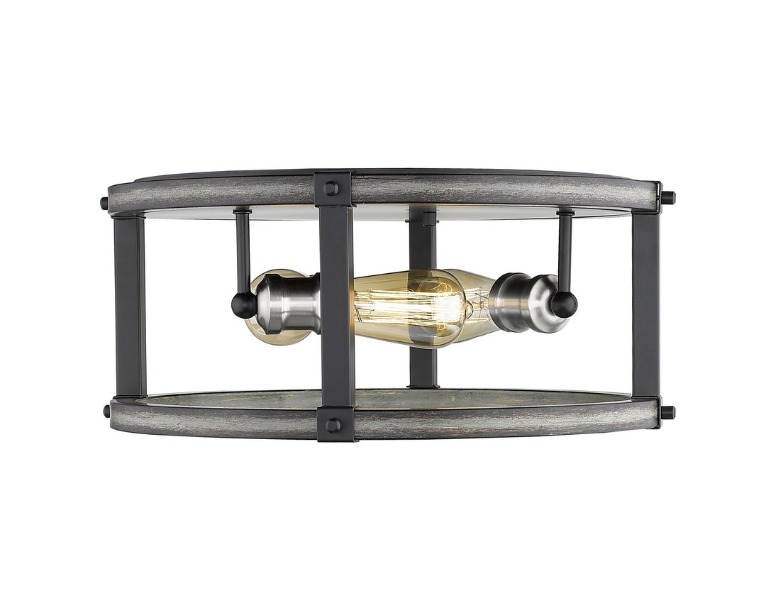 Z-Lite Kirkland 472F3R-ABB Ceiling Light - Ashen Barnboard