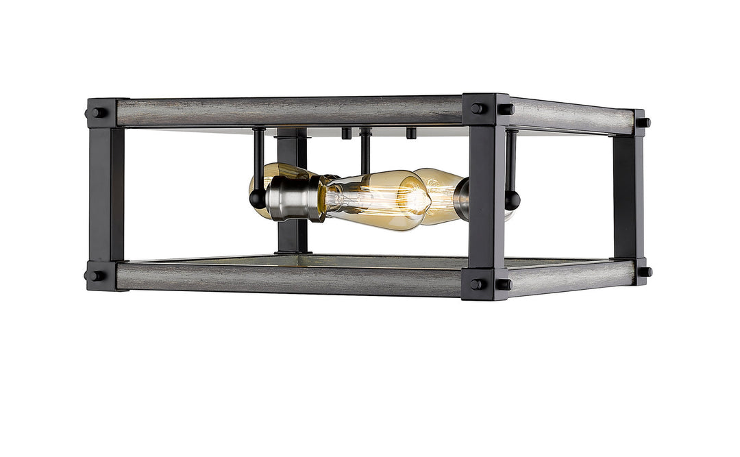 Z-Lite Kirkland 472F3S-ABB Ceiling Light - Ashen Barnboard