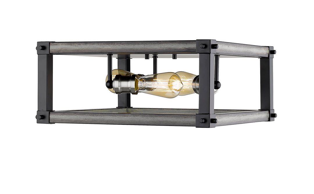 Z-Lite Kirkland 472F3S-ABB Ceiling Light - Ashen Barnboard
