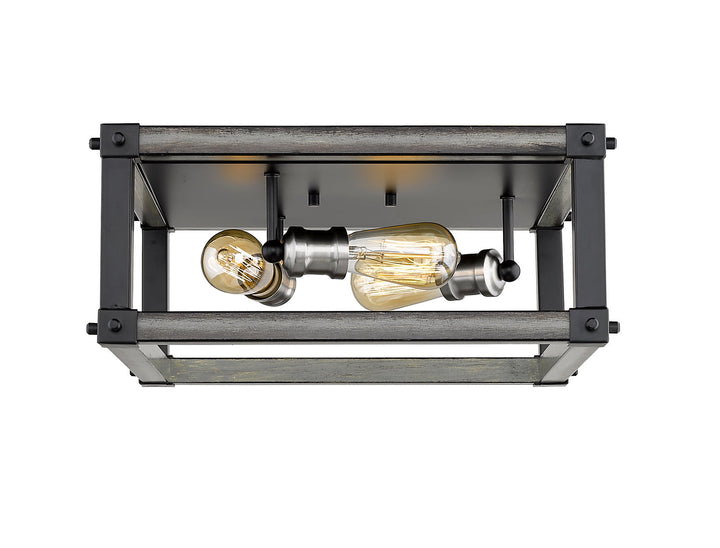 Z-Lite Kirkland 472F3S-ABB Ceiling Light - Ashen Barnboard