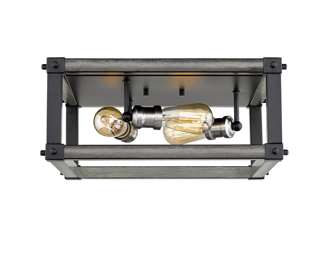 Z-Lite Kirkland 472F3S-ABB Ceiling Light - Ashen Barnboard
