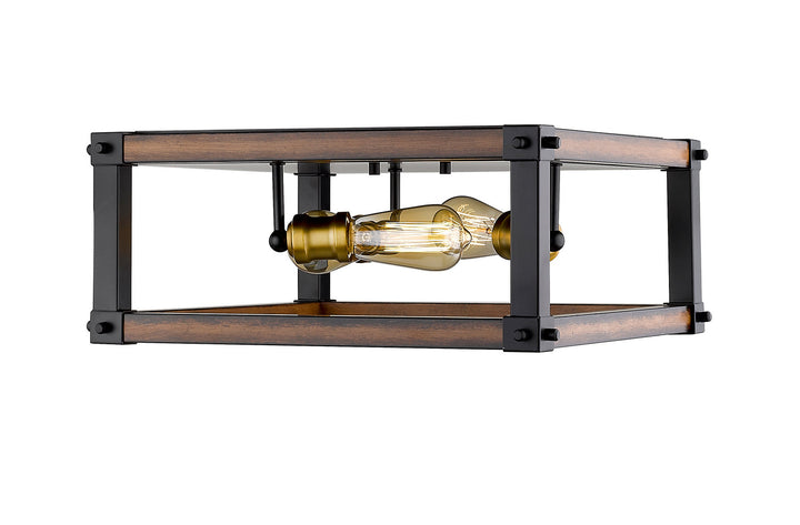 Z-Lite Kirkland 472F3S-RM Ceiling Light - Rustic Mahogany