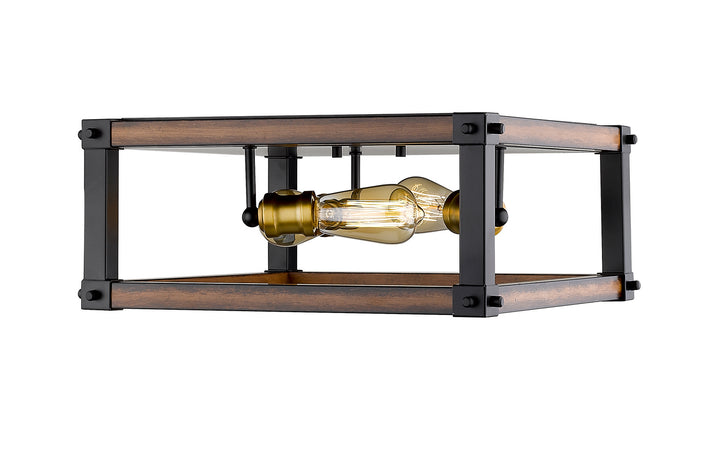Z-Lite Kirkland 472F3S-RM Ceiling Light - Rustic Mahogany