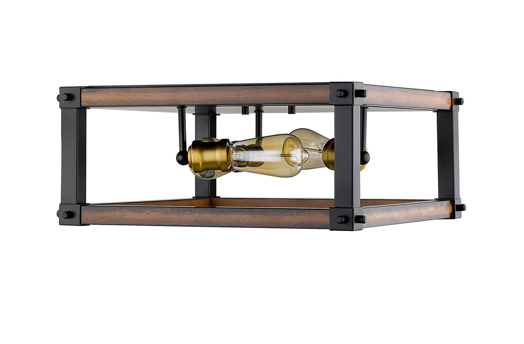 Z-Lite Kirkland 472F3S-RM Ceiling Light - Rustic Mahogany