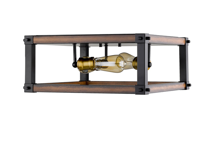 Z-Lite Kirkland 472F3S-RM Ceiling Light - Rustic Mahogany