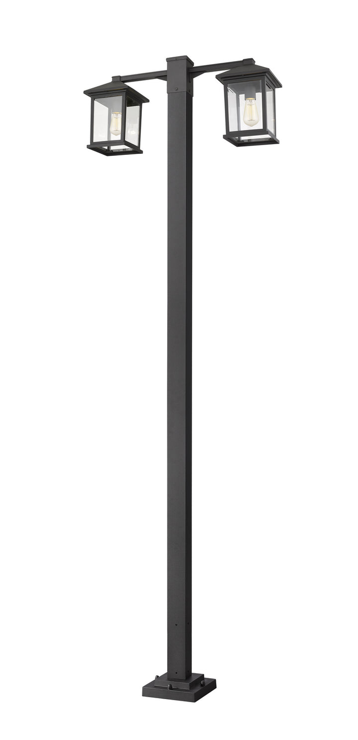 Z-Lite Lighting 531-2-536P-BK  Portland Outdoor Black