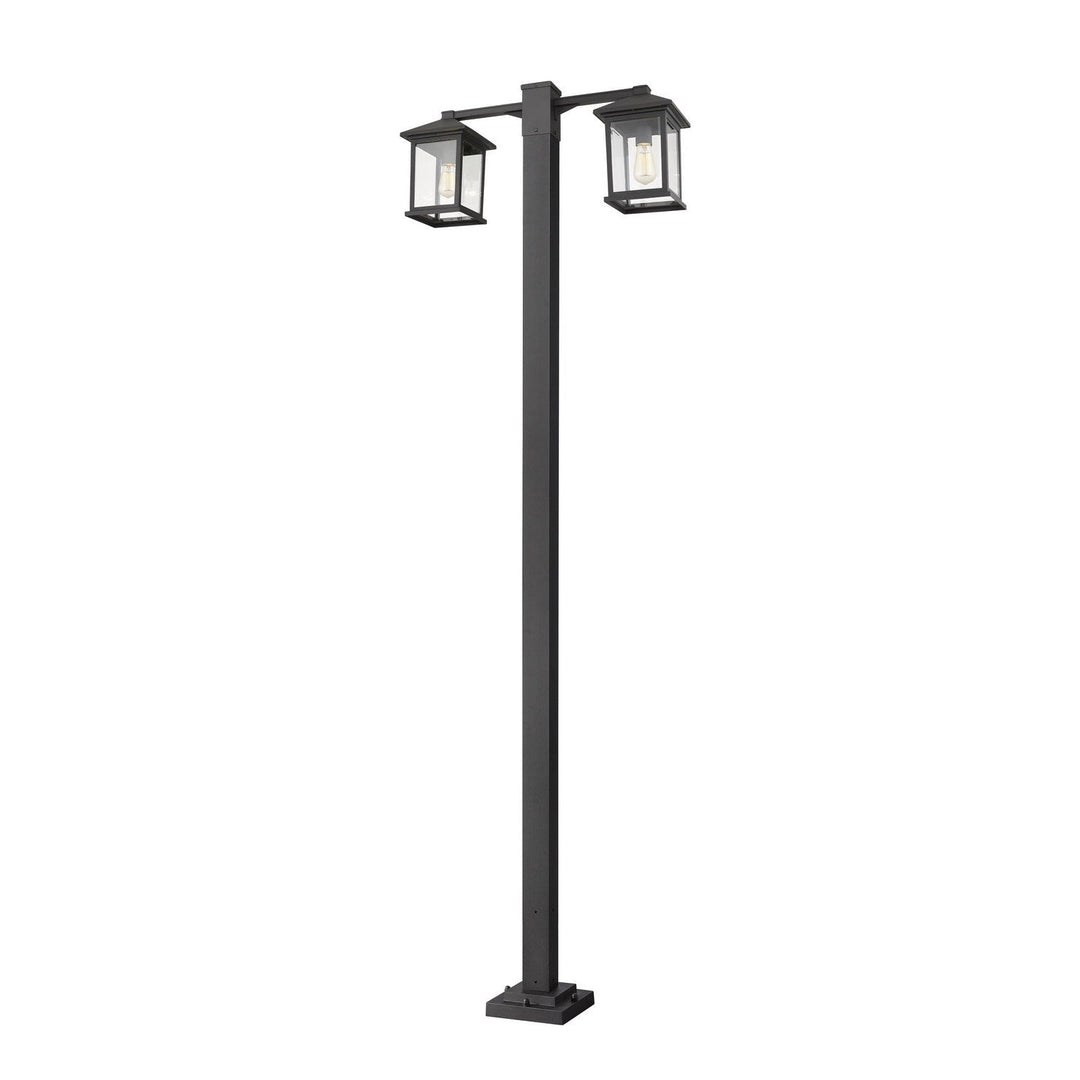 Z-Lite Lighting 531-2-536P-BK  Portland Outdoor Black