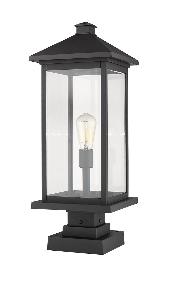 Z-Lite Lighting 531PHBXLS-SQPM-BK  Portland Outdoor Black