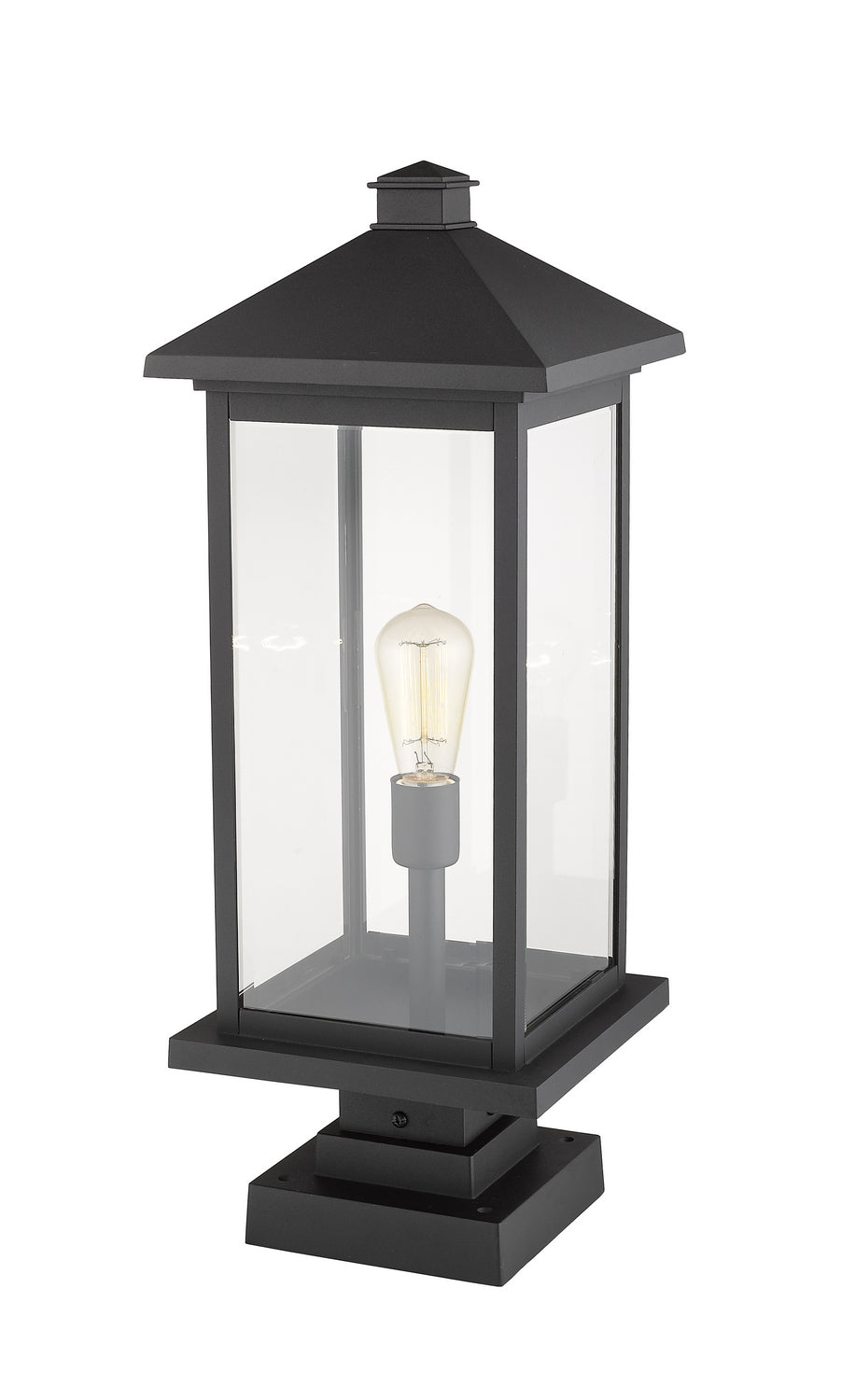 Z-Lite Lighting 531PHBXLS-SQPM-BK  Portland Outdoor Black