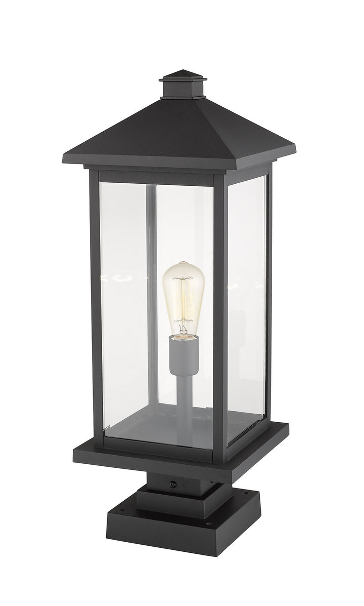 Z-Lite Lighting 531PHBXLS-SQPM-BK  Portland Outdoor Black