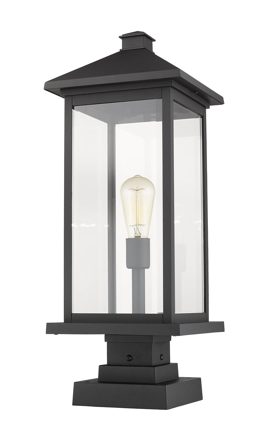Z-Lite Lighting 531PHBXLS-SQPM-BK  Portland Outdoor Black