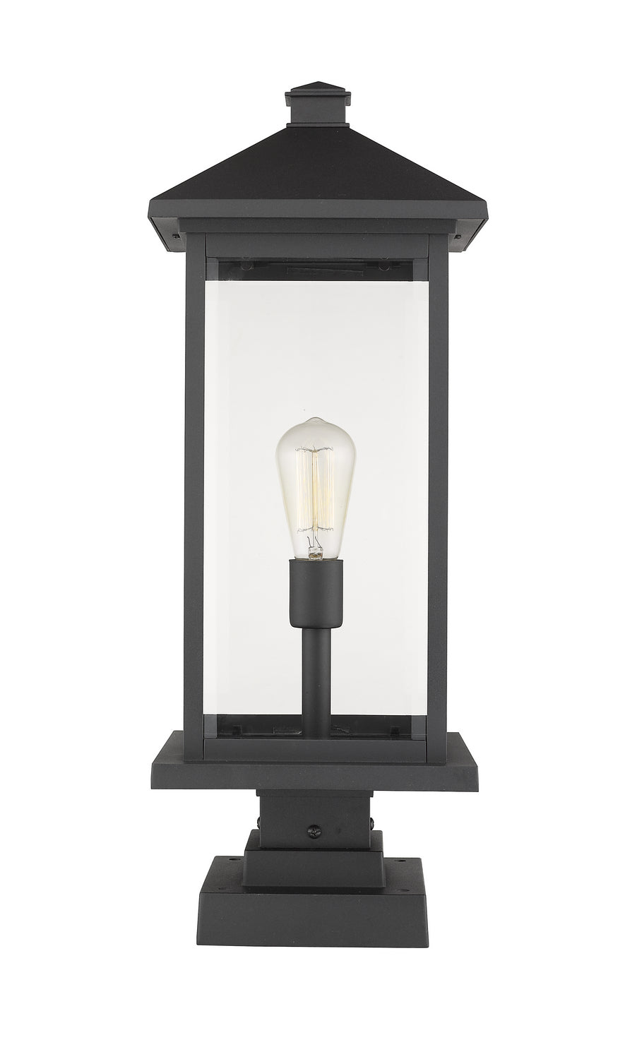 Z-Lite Lighting 531PHBXLS-SQPM-BK  Portland Outdoor Black