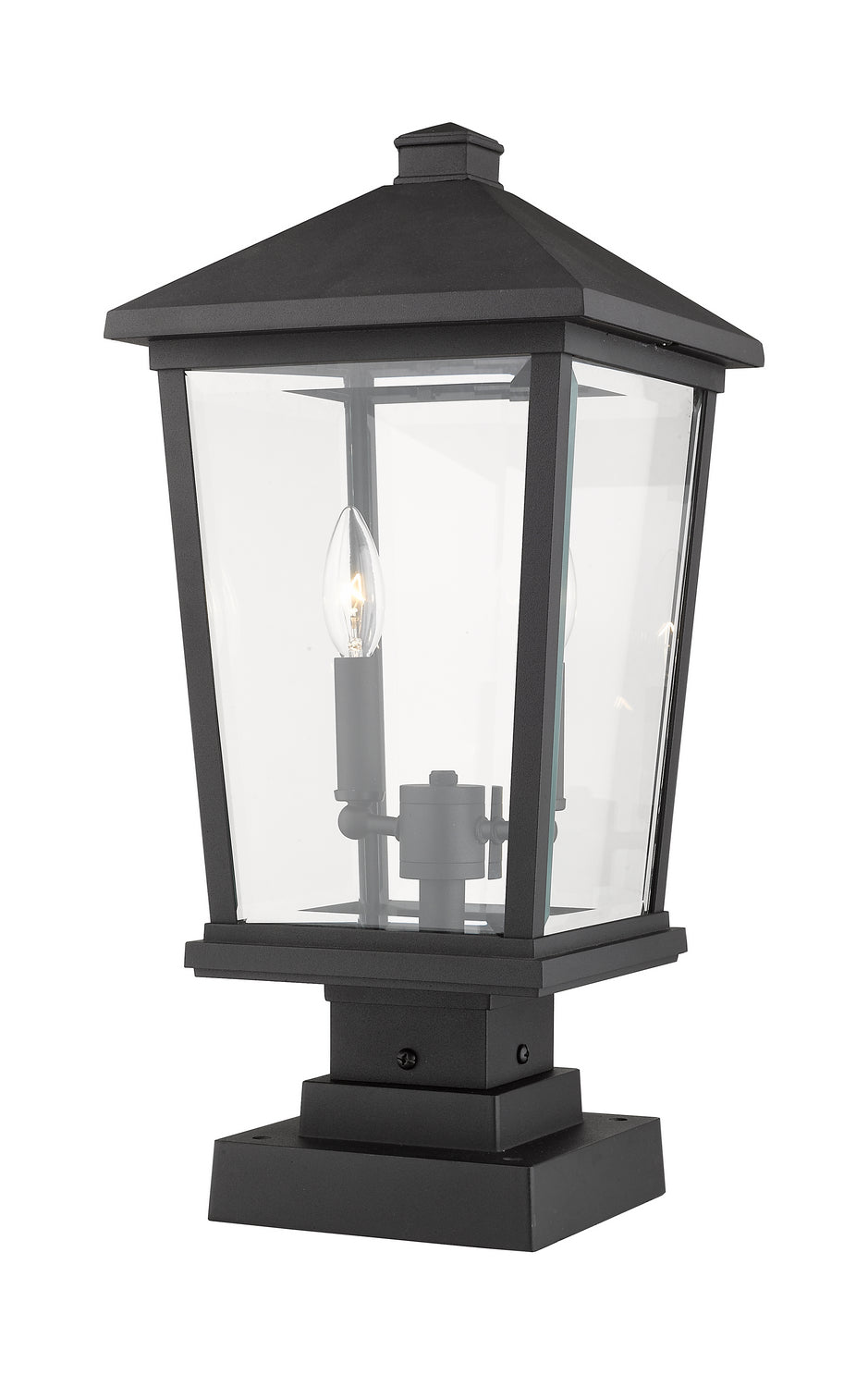 Z-Lite Lighting 568PHBS-SQPM-BK  Beacon Outdoor Black