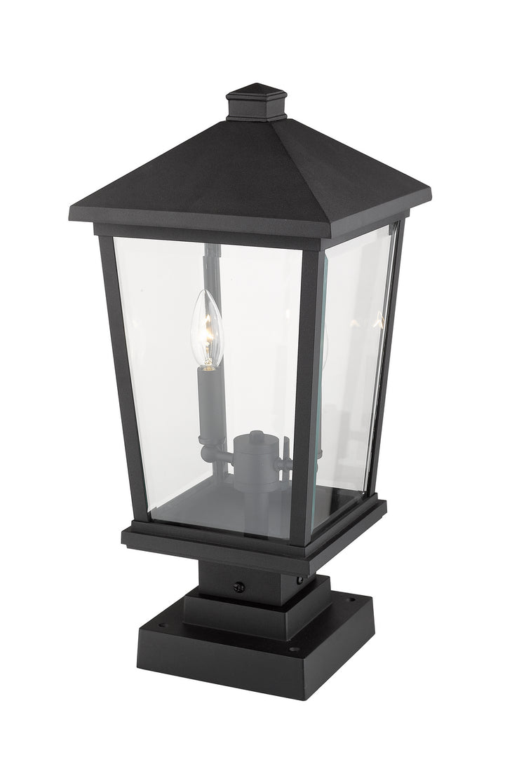 Z-Lite Lighting 568PHBS-SQPM-BK  Beacon Outdoor Black