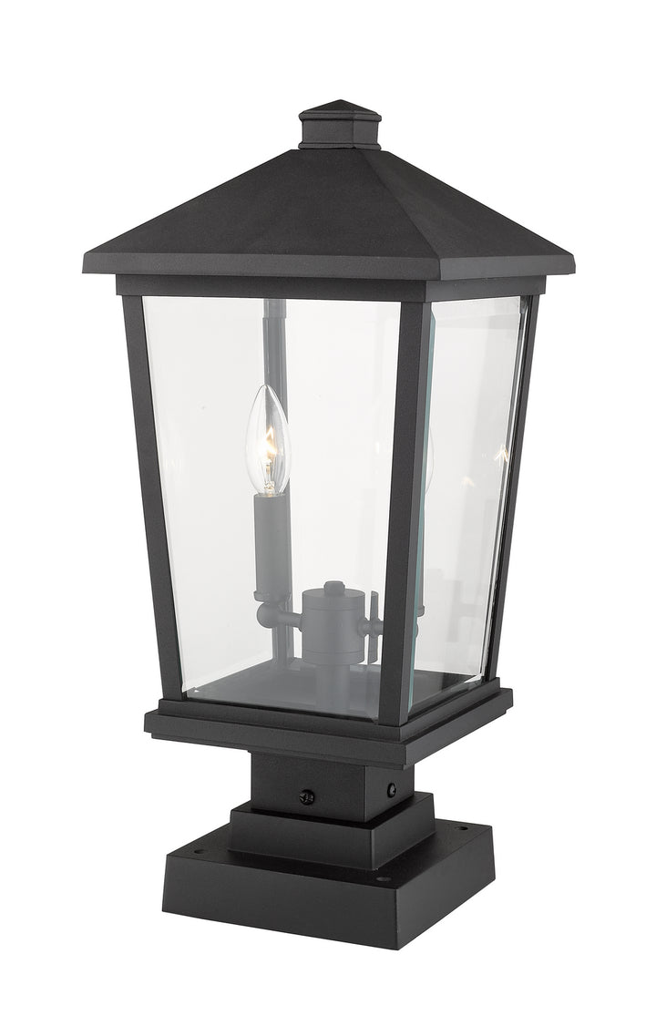 Z-Lite Lighting 568PHBS-SQPM-BK  Beacon Outdoor Black