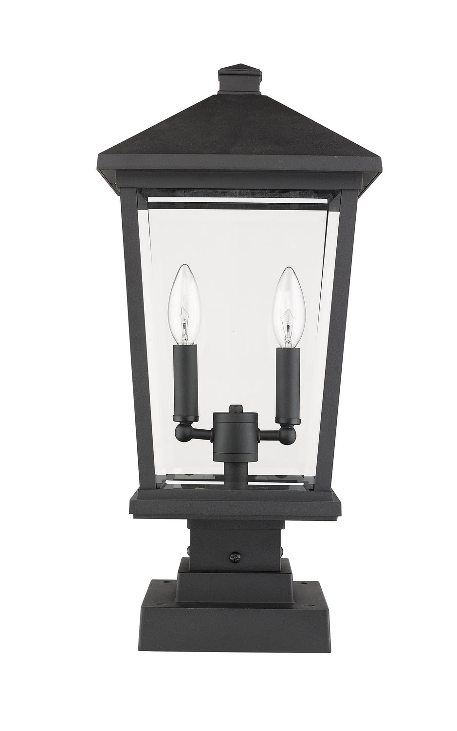 Z-Lite Lighting 568PHBS-SQPM-BK  Beacon Outdoor Black