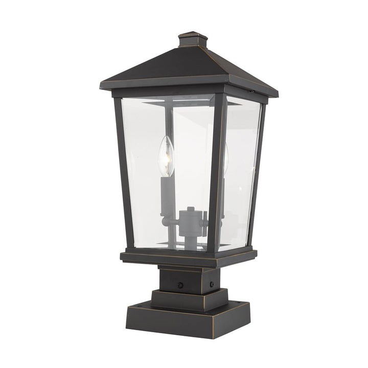 Z-Lite Lighting 568PHBS-SQPM-ORB  Beacon Outdoor Oil Rubbed Bronze