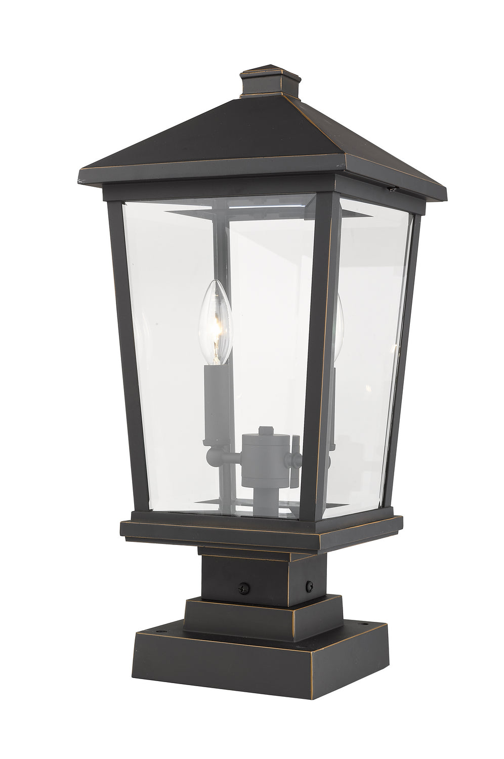 Z-Lite Lighting 568PHBS-SQPM-ORB  Beacon Outdoor Oil Rubbed Bronze