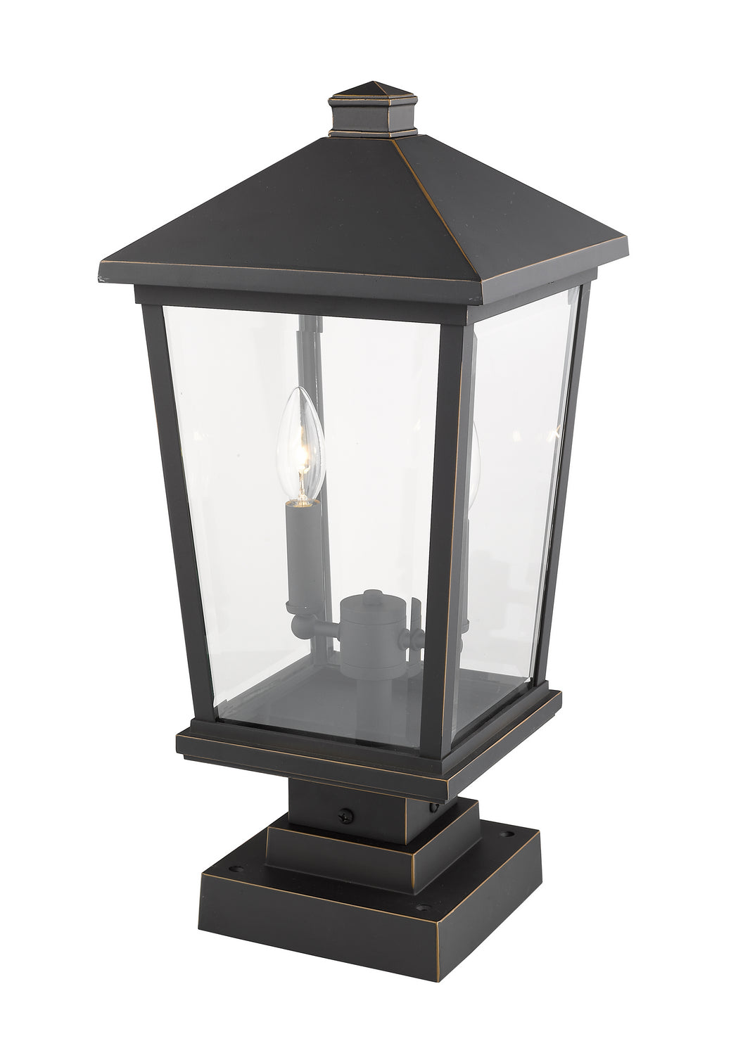 Z-Lite Lighting 568PHBS-SQPM-ORB  Beacon Outdoor Oil Rubbed Bronze