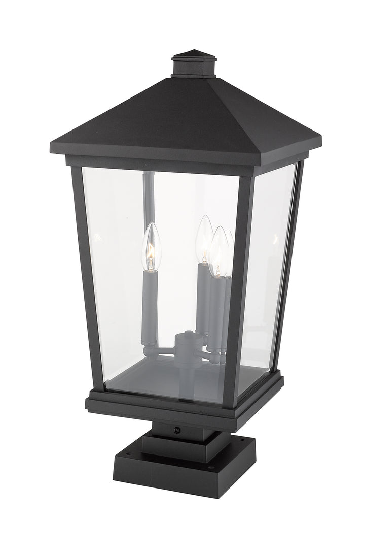 Z-Lite Lighting 568PHXLS-SQPM-BK  Beacon Outdoor Black