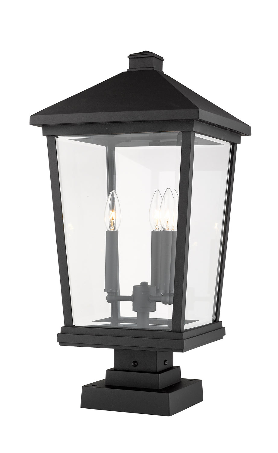 Z-Lite Lighting 568PHXLS-SQPM-BK  Beacon Outdoor Black