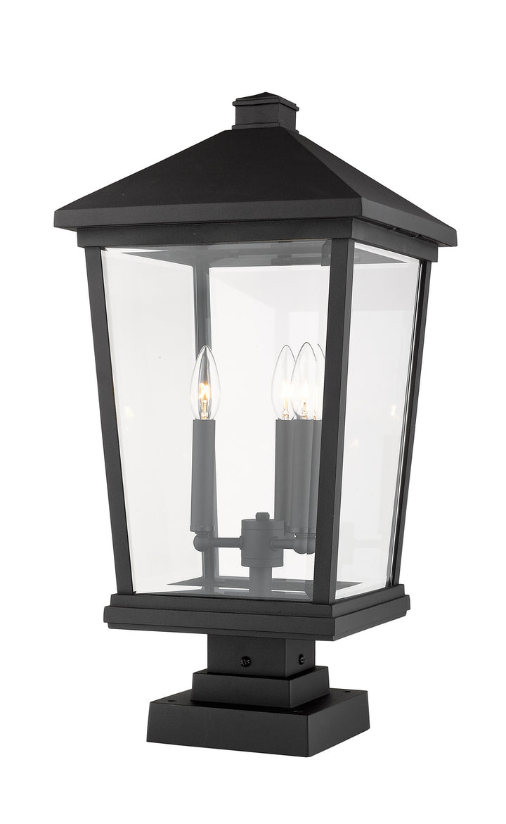 Z-Lite Lighting 568PHXLS-SQPM-BK  Beacon Outdoor Black