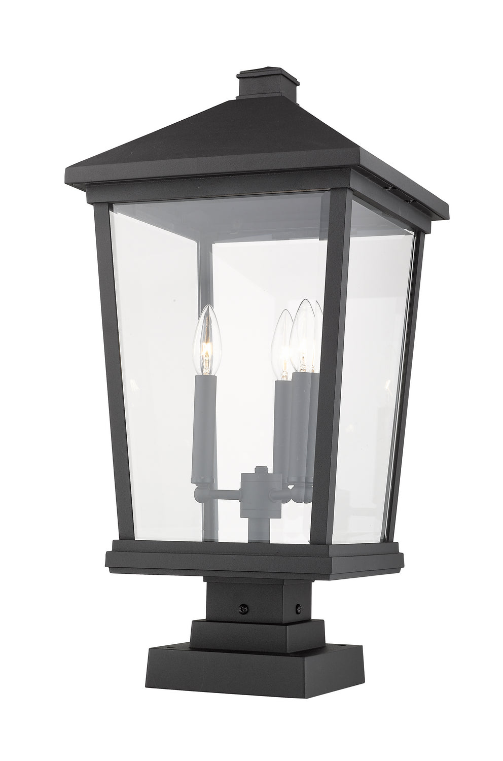 Z-Lite Lighting 568PHXLS-SQPM-BK  Beacon Outdoor Black