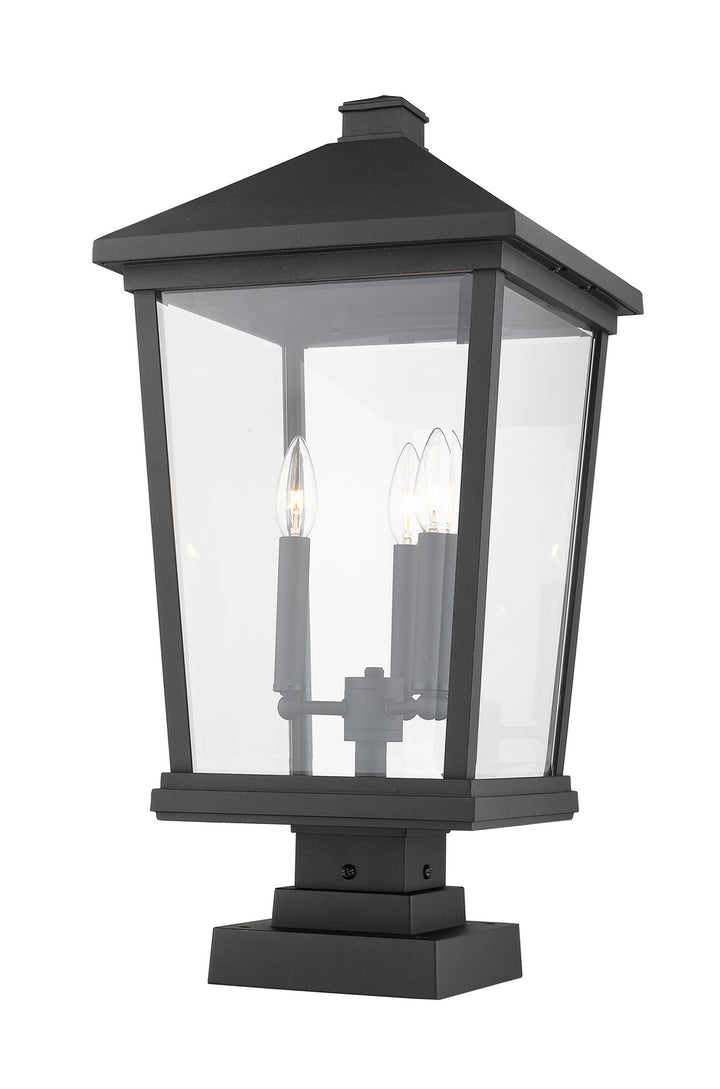 Z-Lite Lighting 568PHXLS-SQPM-BK  Beacon Outdoor Black