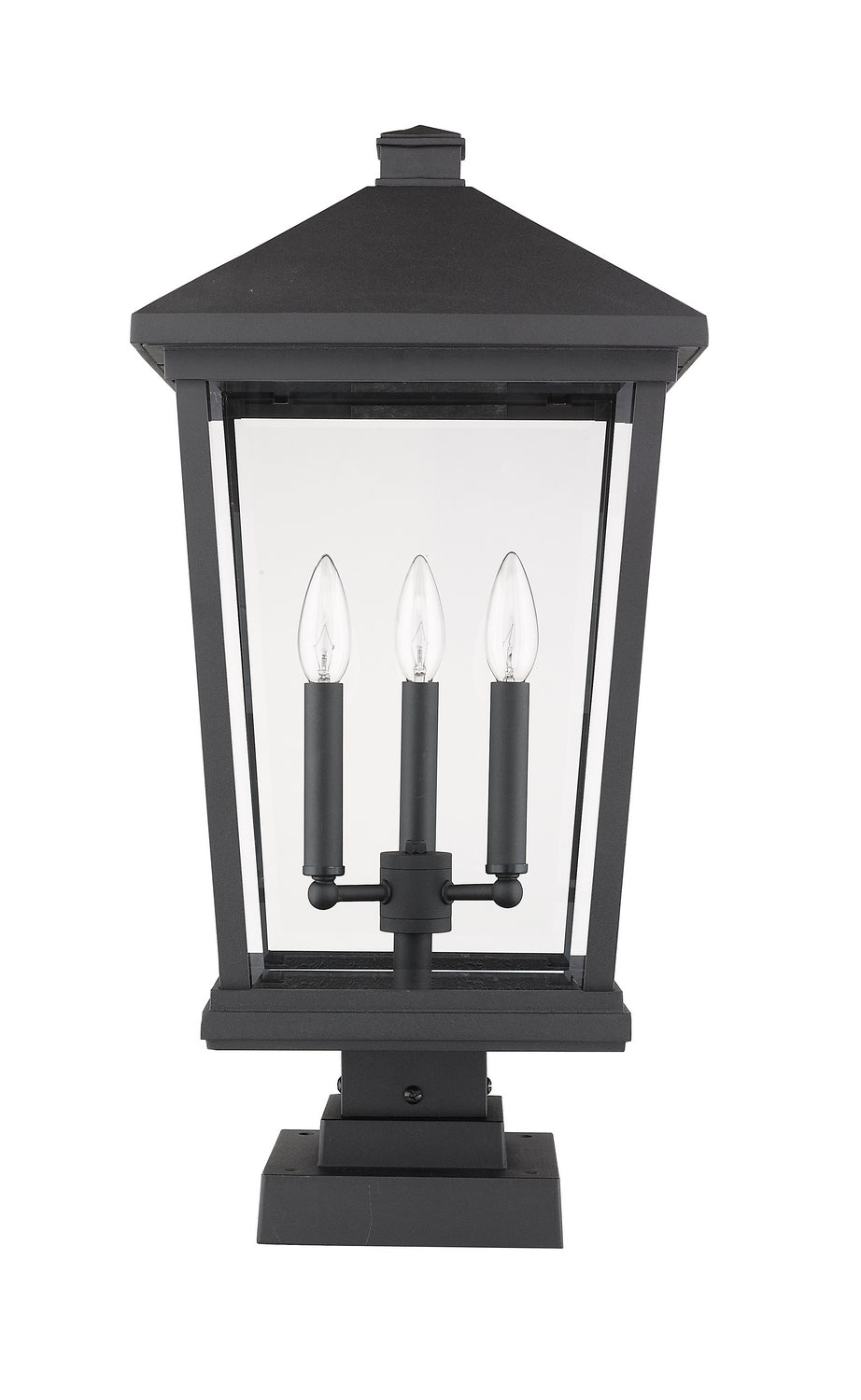 Z-Lite Lighting 568PHXLS-SQPM-BK  Beacon Outdoor Black