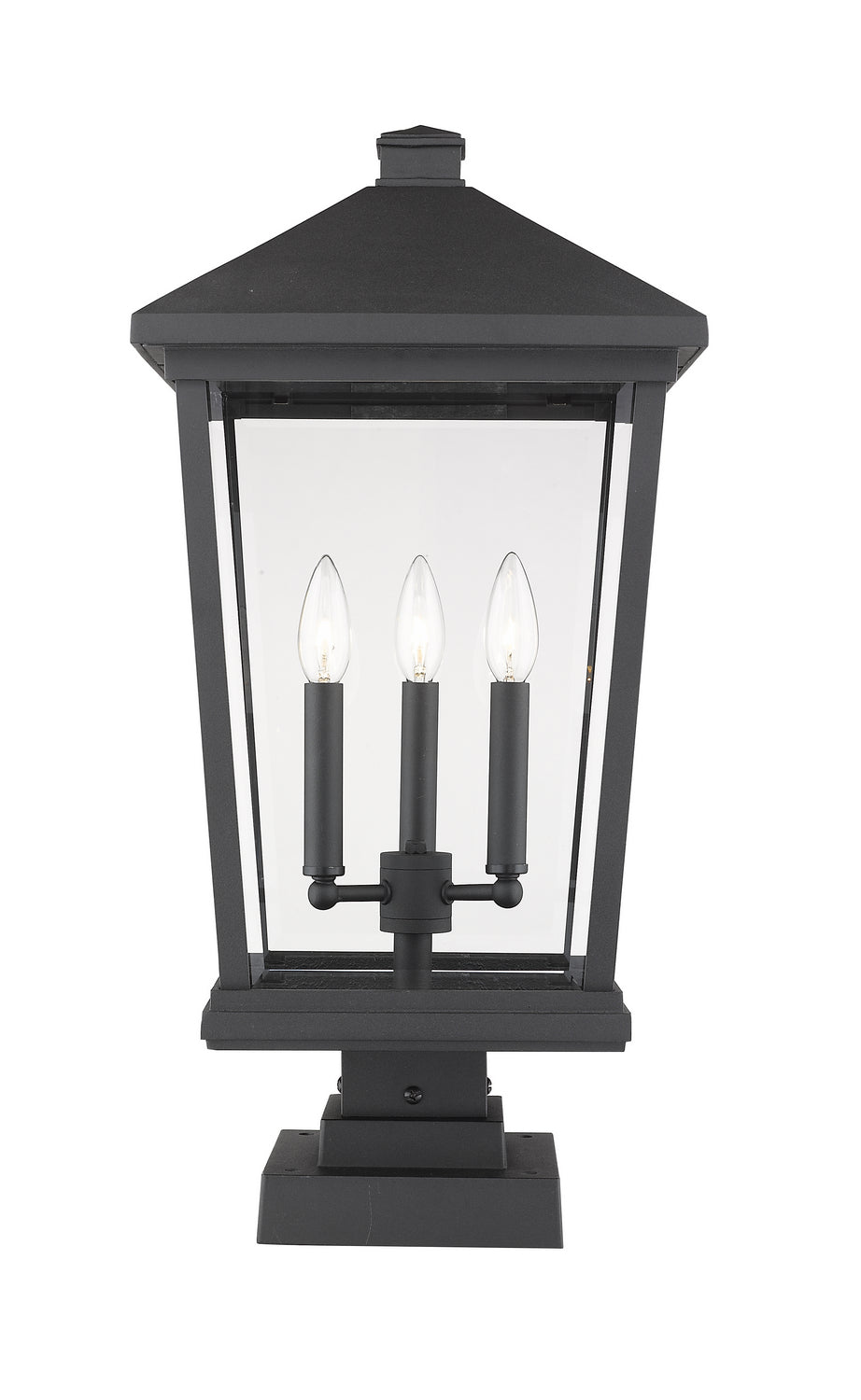 Z-Lite Lighting 568PHXLS-SQPM-BK  Beacon Outdoor Black