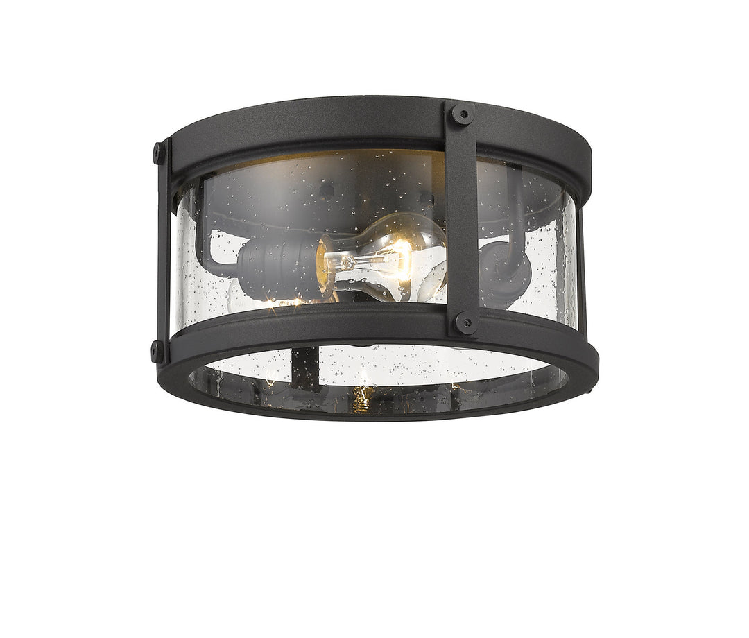 Z-Lite Lighting 569F-BK  Roundhouse Outdoor Black