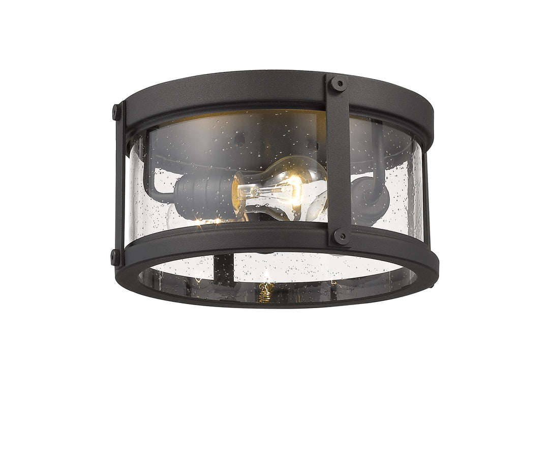 Z-Lite Lighting 569F-BK  Roundhouse Outdoor Black