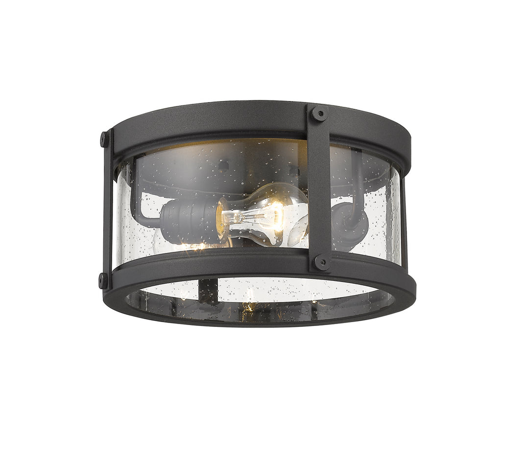 Z-Lite Lighting 569F-BK  Roundhouse Outdoor Black