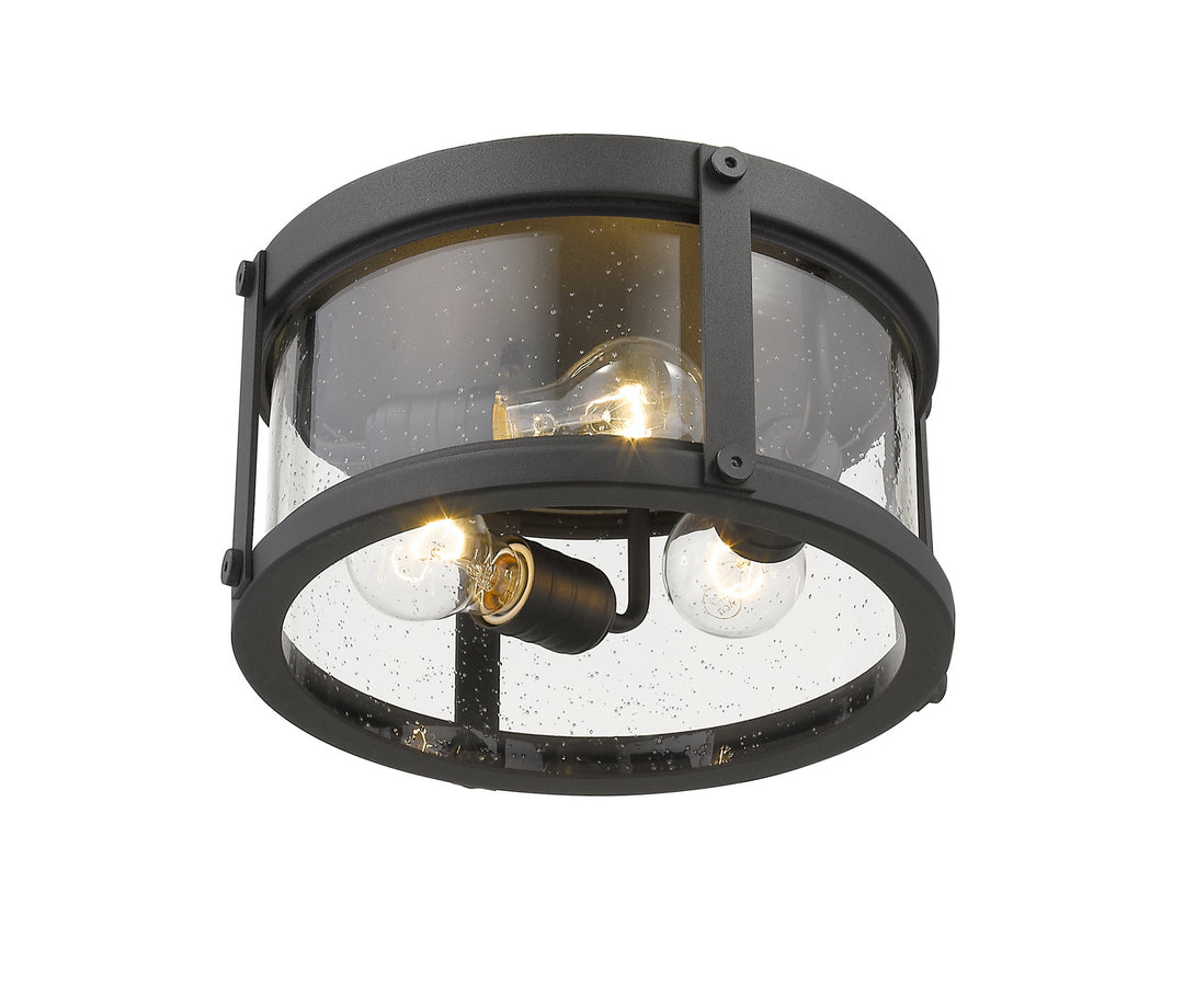 Z-Lite Lighting 569F-BK  Roundhouse Outdoor Black