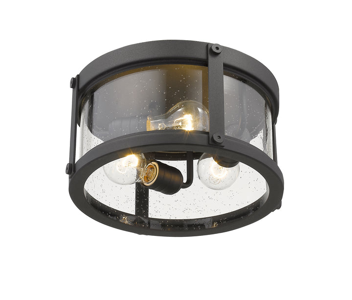 Z-Lite Lighting 569F-BK  Roundhouse Outdoor Black