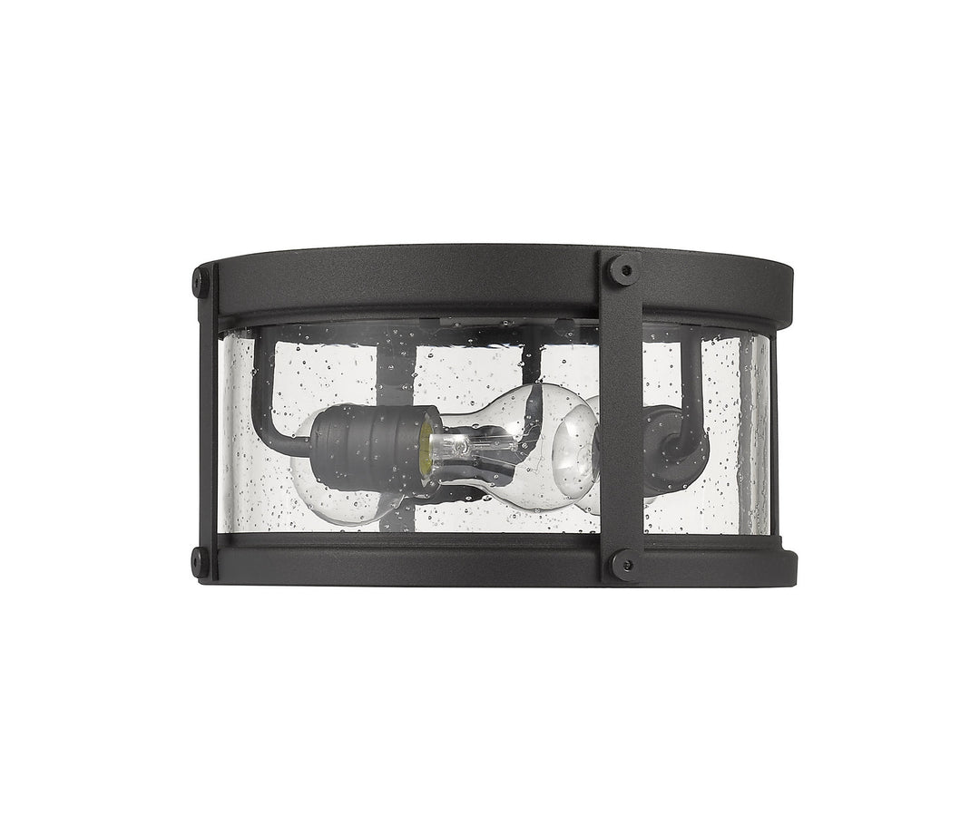 Z-Lite Lighting 569F-BK  Roundhouse Outdoor Black