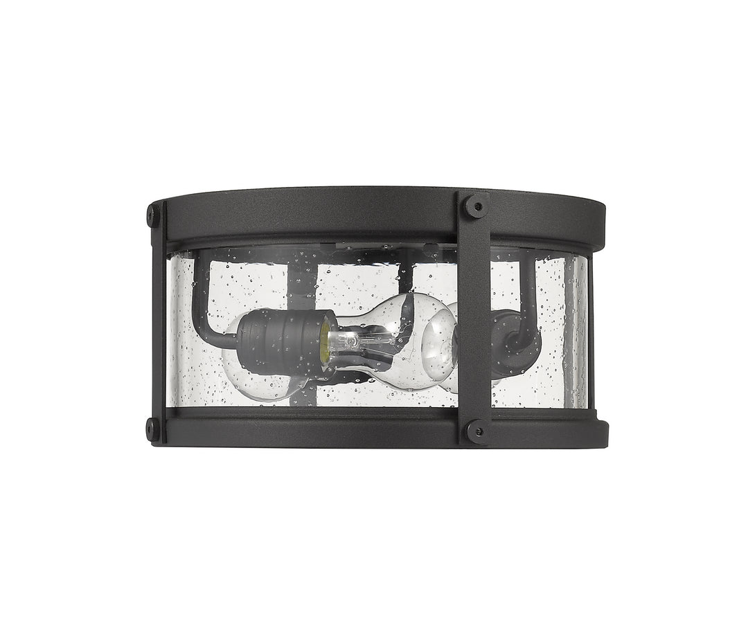 Z-Lite Lighting 569F-BK  Roundhouse Outdoor Black