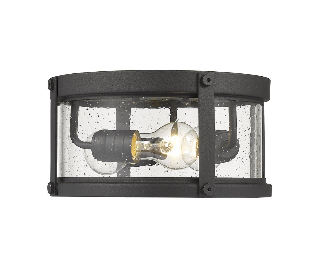 Z-Lite Lighting 569F-BK  Roundhouse Outdoor Black