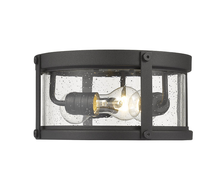 Z-Lite Lighting 569F-BK  Roundhouse Outdoor Black