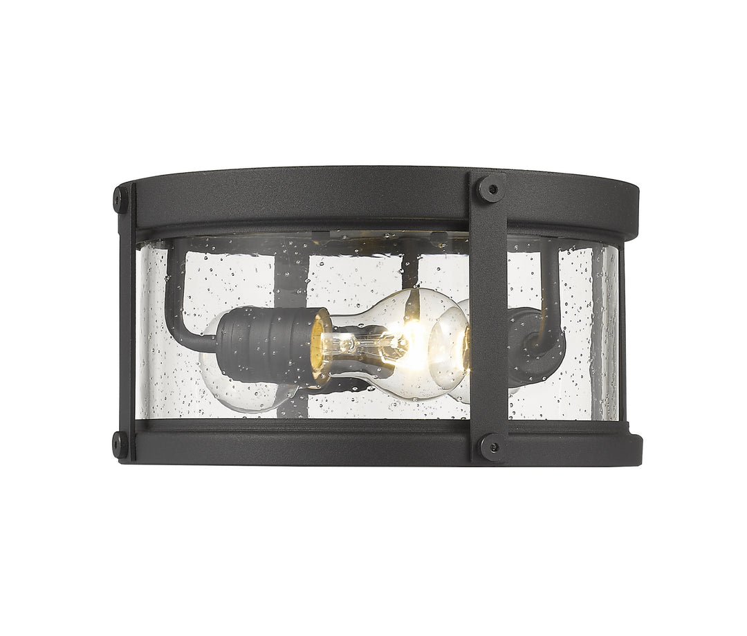 Z-Lite Lighting 569F-BK  Roundhouse Outdoor Black