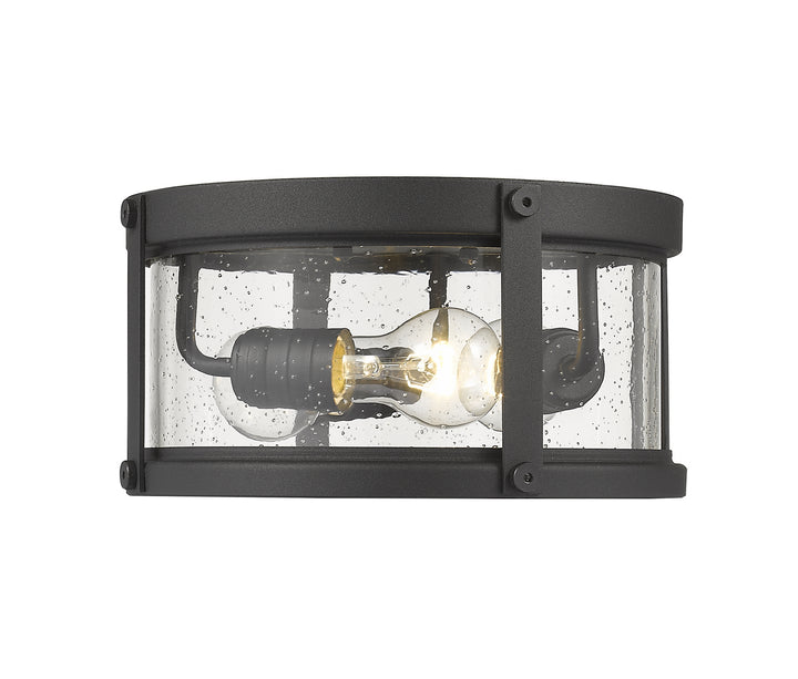 Z-Lite Lighting 569F-BK  Roundhouse Outdoor Black