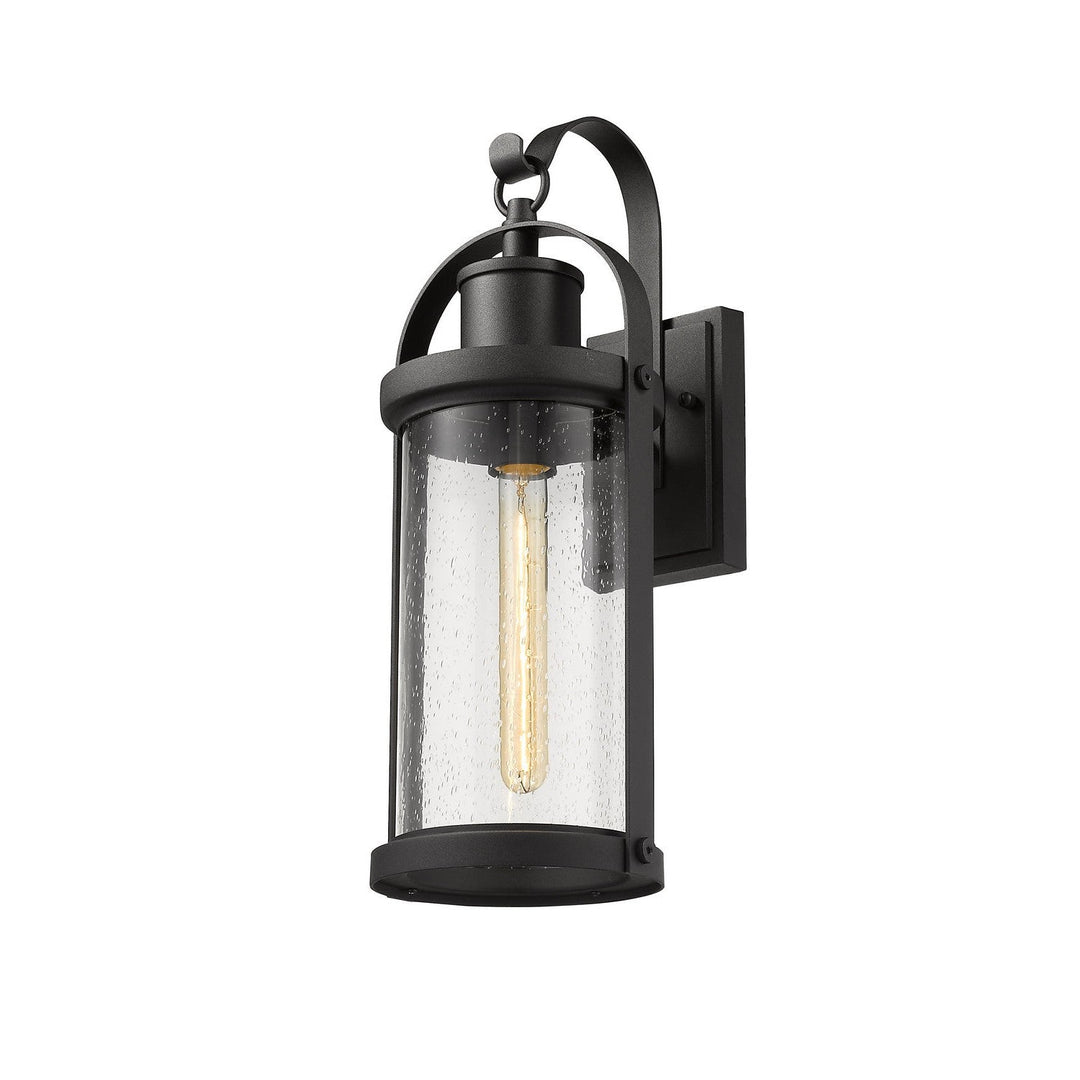 Z-Lite Lighting 569M-BK  Roundhouse Outdoor Black