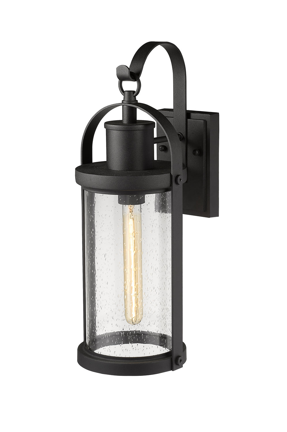 Z-Lite Lighting 569M-BK  Roundhouse Outdoor Black