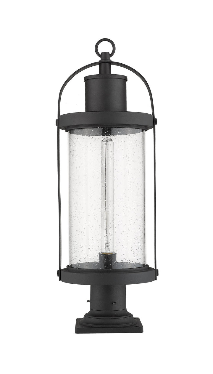Z-Lite Lighting 569PHB-533PM-BK  Roundhouse Outdoor Black