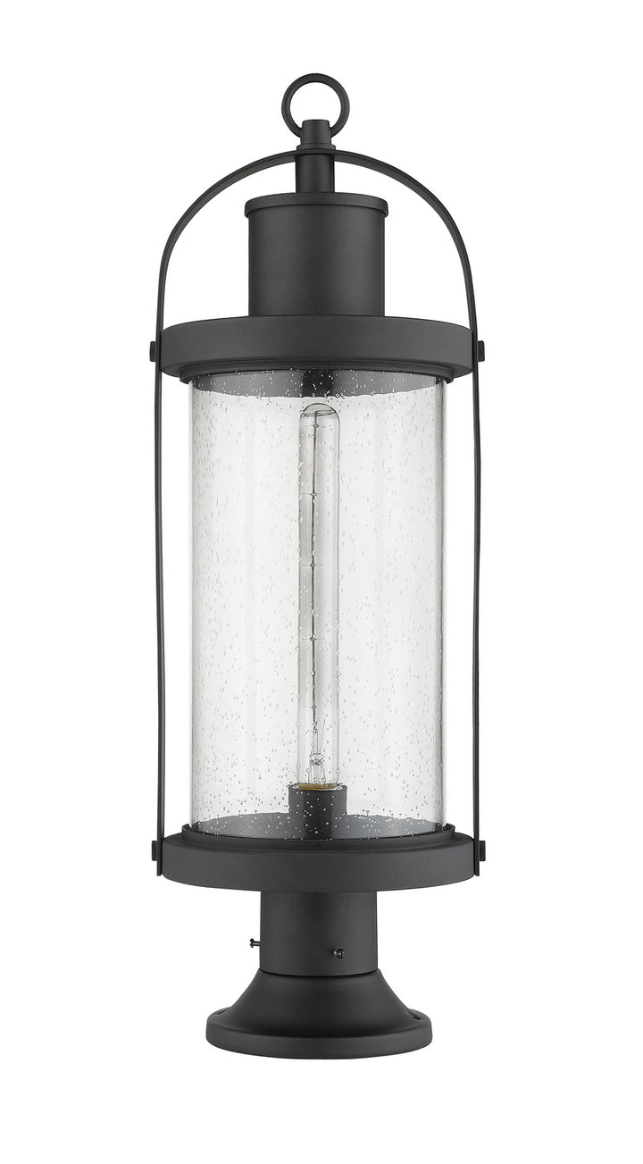 Z-Lite Lighting 569PHB-553PM-BK  Roundhouse Outdoor Black