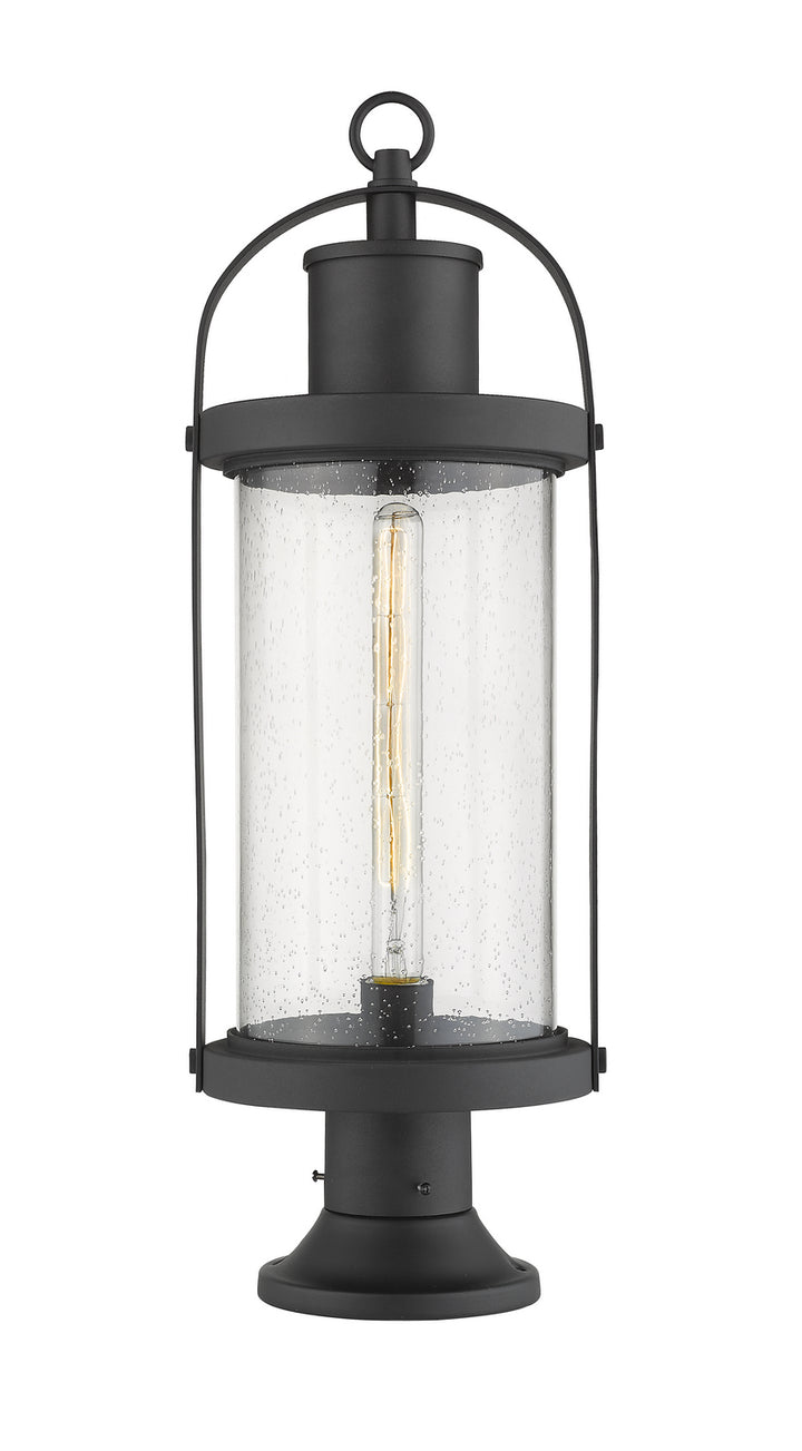 Z-Lite Lighting 569PHB-553PM-BK  Roundhouse Outdoor Black