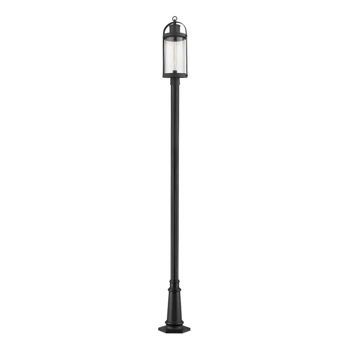 Z-Lite Lighting 569PHB-557P-BK  Roundhouse Outdoor Black