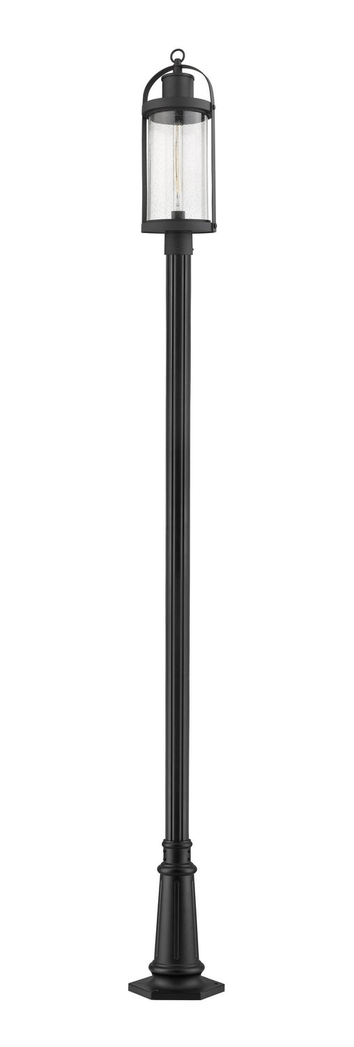 Z-Lite Lighting 569PHB-557P-BK  Roundhouse Outdoor Black